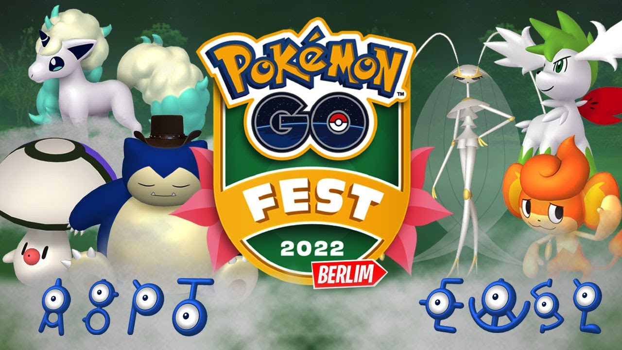 GO FEST BERLIM - 8 UNOWN SHINY, 2 NOVOS SHINIES, PHEROMOSA E SHAYMIN E  MAIS! POKEMON GO FAKEGPS 