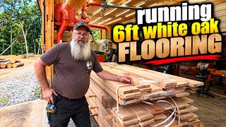 running 6ft white oak flooring!