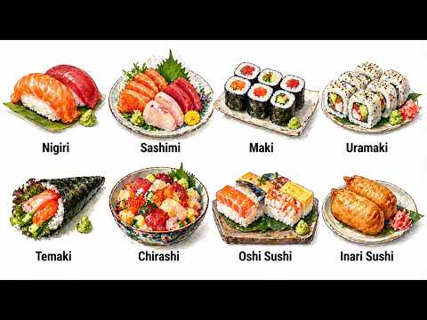You’re Ordering Sushi WRONG… Every Sushi Type Explained in 8 Minutes