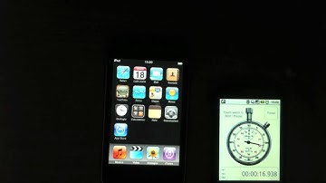 iPod touch 2G boots up faster than the iPad 2!