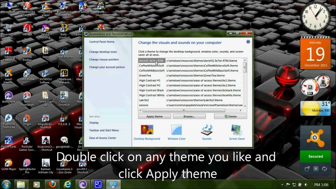 temi windows 7 starter temi windows 7 starter