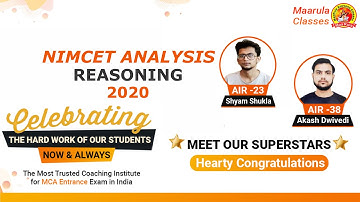 NIMCET ANALYSIS PART - 2 | BEST WAY HOW TO CRACK NIMCET IN ONE SHOT | BY NIMCET TOPPERS | BEST TRICK
