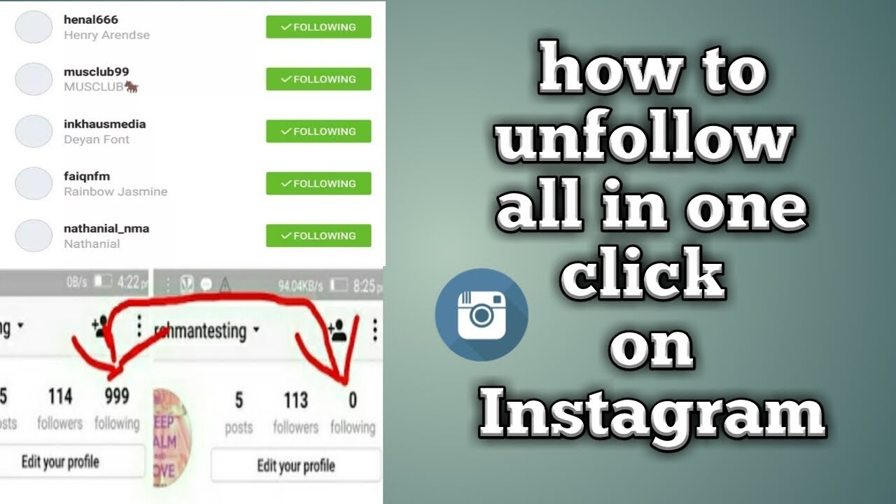 how to unfollow all people in one click on instagram instagram tips - how to unfollow all your instagram followers at once