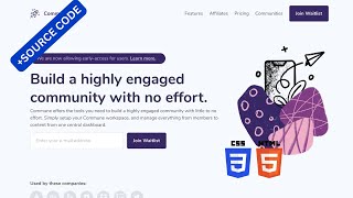Commune Wailting list Website With HTML and CSS