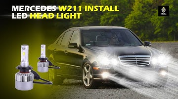 Mercedes W211 Install LED Headlight  At Mactec Enterprises: