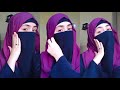 How to Wear a Nose Niqab and hijab Tutorial | How i do my hijab tutorial | Full Coverage Niqab
