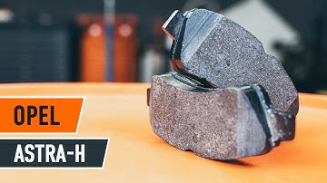 How to change front brake pads on OPEL ASTRA H Saloon [TUTORIAL AUTODOC]