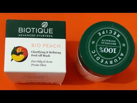 Biotique bio peach clarifying & refining peel off mask review | waste of money?
