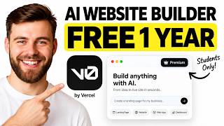 AI Website Builder FREE for 1 Year! 🤯 Get v0 Premium as a Student screenshot 3