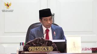 Pengantar Presiden Dalam Sidang Kabinet Paripurna Rabu 1711
