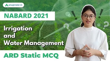 NABARD Grade A & B | ARD Static MCQs | -  Irrigation and water management By Pooja Ma