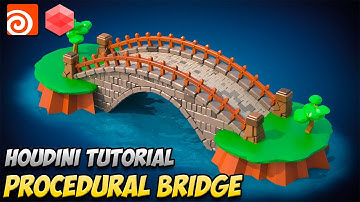 Stylized Procedural Bridge Houdini Tutorial  - FREE PROJECT