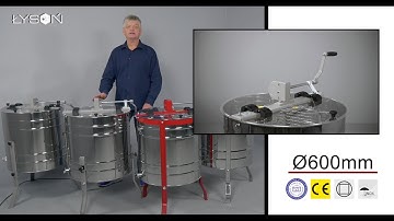 Tangential honey extractor 4-frame manual drive - introduction