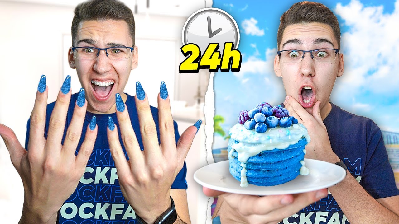 24 SATA ŽIVIM U PLAVOJ BOJI!! *plavi nokti*