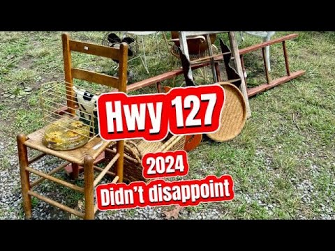 Hwy 127 The longest Yard Sale Worth It? Plus haul reveal! - YouTube