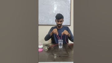 Chemical effect of electric current | #electric_current #scienceexperimentvideo #shorts