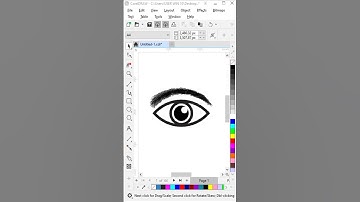 Corel draw eye drawing tutorial #coreldraw