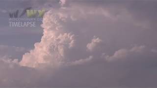 T-storm Updraft Timelapse - Wausau, WI - 7/12/2017