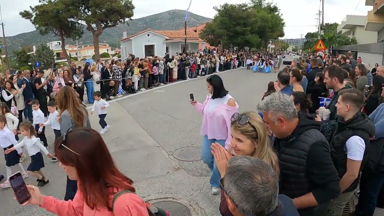 Μαθητική παρέλαση 25ης Μαρτίου 2025 , Καλύβια Αττικής