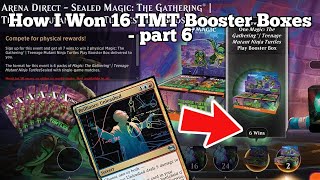 How I Won 16 TMT Booster Boxes - part 6 | Teenage Mutant Ninja Turtles Sealed | Win-A-Box | MTG Ar