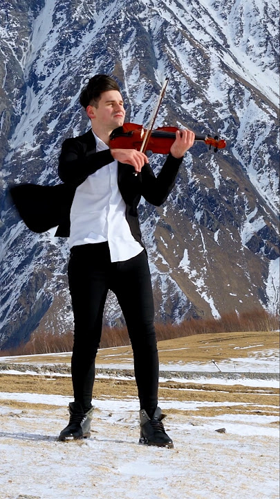 Mozart Symphony No. 40 – Epic Violin Cover in Snowy Mountains ❄️🎻