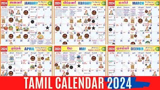 Tamil Calendar 2024 | January to December | Holidays, Festivals, Auspicious Days & Muhurtham Dates