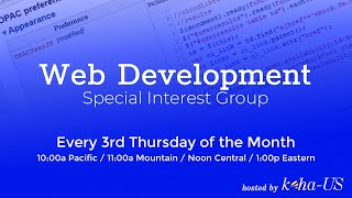 Web Development Special Interest Group - 10/19/2023