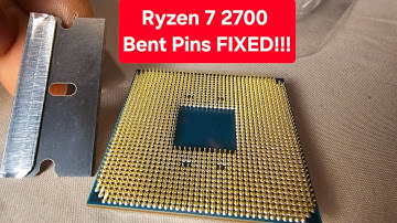 Ryzen CPU fixed! Straightening the bent pins with just a blade. My R7 2700 is back into the mobo