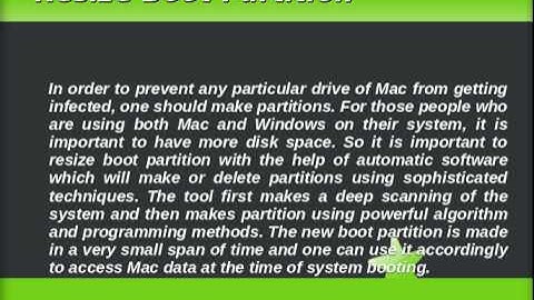 Resize Mac Partition