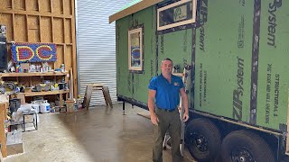 Decathlon Tiny Homes: For Sale Brand New 32&#39; Athena Model: Day Two  Building Process Part One