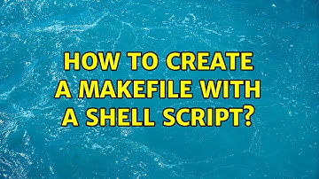 Ubuntu: How to create a makefile with a shell script?