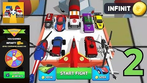 Superhero Car Merge Master | Level 11-50 Infinity Money Gameplay Walkthrough (Android)