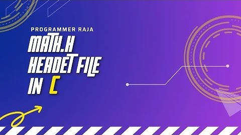 math.h header file in C || Tutorial #52