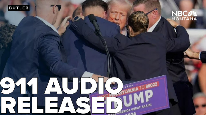 911 audio from Trump rally shooting released by Butler County