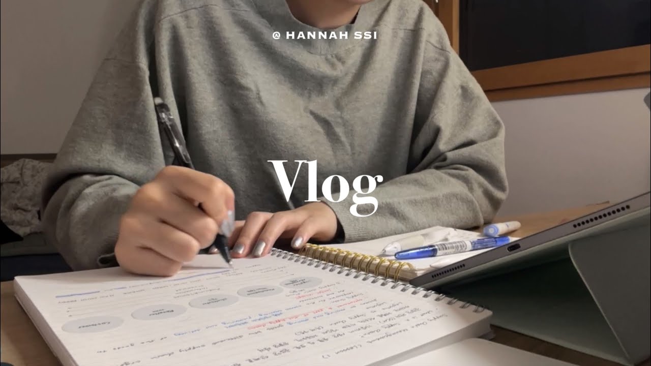 vlog. 🇫🇷프랑스 유학생의 34학점 시험기간 I 34 ects final exam week