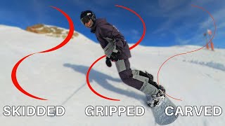 SKIDDED GRIPPED OR CARVED TURNS?