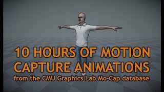 Animations of the CMU Motion Capture Database