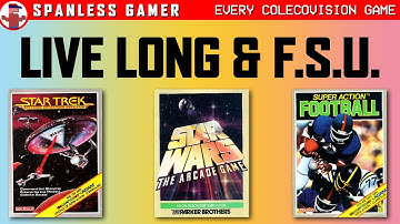 Star Trek Wars and some football game on the ColecoVision!