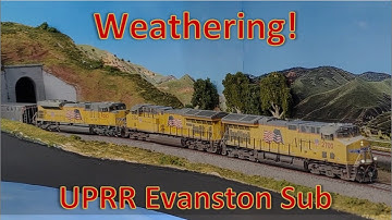 UPDATE VAN DE INRICHTINGEN VERWERING VAN DE LEGE KOLENTREIN - UPRR Evanston Sub Grote HO-schaal m...