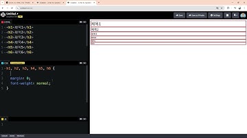 25 01 31, HTML, CSS 강좌, 74강, h1 ~ h6 노말라이즈