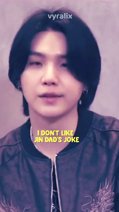 When Suga doesn't like Jin's dad joke #bts #suga #yoongi #jin #seokjin