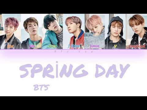 BTS (방탄소년단) Spring Day (봄날) Kolay okunuş (Easy lyrics) 가사 [Color coded/Han/Rom/TR altyazılı]