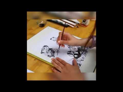 Ink Speed Painting! (winner of 世界!ニッポン行きたい人応援団