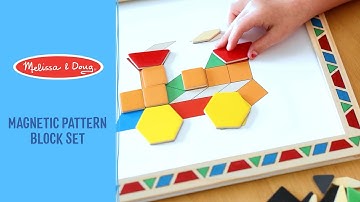 Melissa & Doug Magnetic Pattern Block Set