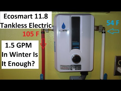Living with a undersized Ecosmart Eco 11 Electric Tankless Hot Water Heater  (No Regrets) - YouTube
