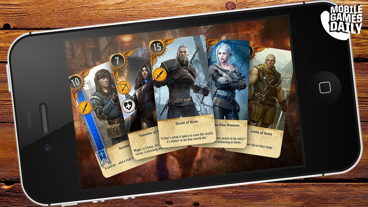 démonstration rapide du jeu Gwent mobile