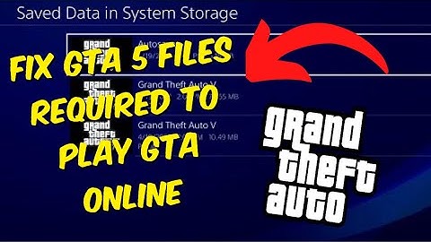 How To Fix GTA 5 Files Required To Play GTA ONLINE Could Not Be Downloaded - PS4 / PS5 2023 Fix