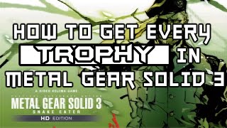 How to get every trophy in Metal Gear Solid 3: Snake eaten guide