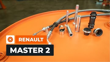Como montar o kit de reparação da pinça e os tubos dos travões no RENAULT MASTER 2 Van [AUTODOC]