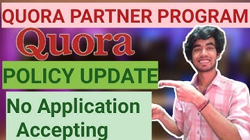 Quora Partner Program new policy UPDATE | 100% Working Method to Join Quora Partner Program✔️✔️